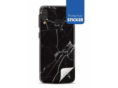 My Style PhoneSkin Sticker voor Samsung Galaxy A20e - Zwart Marmer