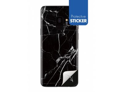 My Style PhoneSkin Sticker voor Samsung Galaxy S9 - Zwart Marmer
