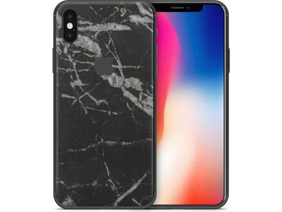 dskinz Smartphone Back Skin for Apple iPhone Xs Black Marble