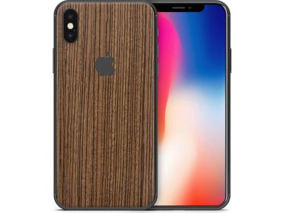 dskinz Smartphone Back Skin for Apple iPhone Xs Zebra Wood