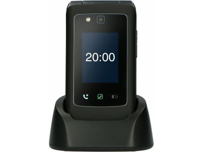F20 Fysic Big Button Klap GSM incl. Cradle Black