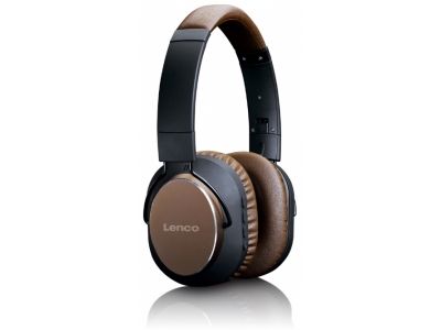 Lenco ANC Bluetooth Stereo Headset - Zwart/Brown