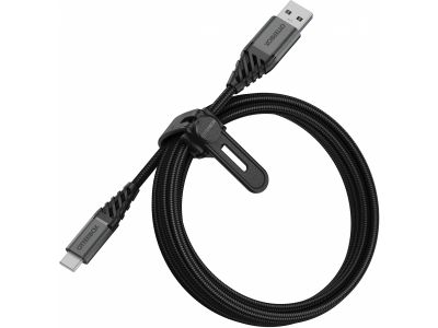 OtterBox Nylon Gevlochten Laadkabel USB-C 2m - Zwart
