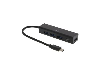 USBC-HUB12 DELTACO USB-C Hub 4-port USB-A Black