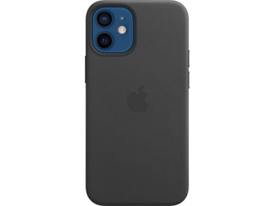 Apple Lederen Hoesje met MagSafe iPhone 12 Mini - Zwart