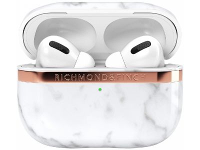 Richmond & Finch Freedom Series Apple Airpod Pro White Marble/Gold