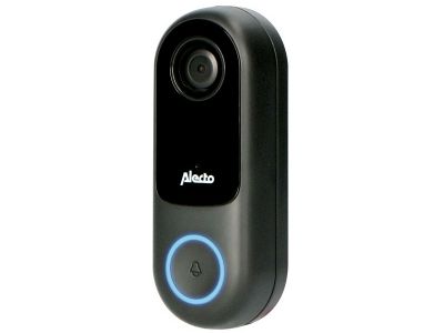 Alecto Smart WiFi Doorbell with Camera Black