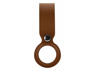 Xccess PU Leather Airtag Loop Brown