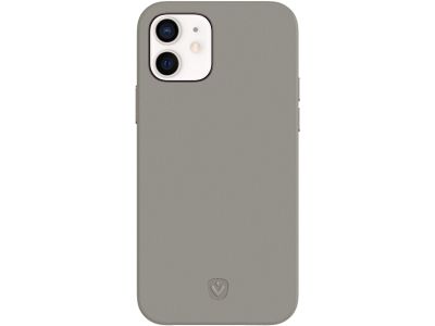 Valenta Lederen Back Cover Snap Luxe Apple iPhone 12 Mini - Grijs