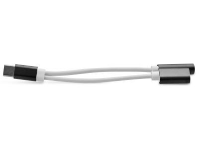 Xccess USB-C Splitter with 3.5mm Jack White/Black