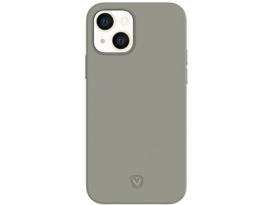 Valenta Lederen Back Cover Snap Luxe Apple iPhone 13 - Grijs