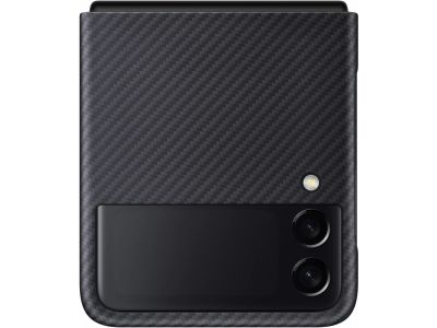 Samsung Hoesje Aramid Cover Galaxy Z Flip3 - Zwart