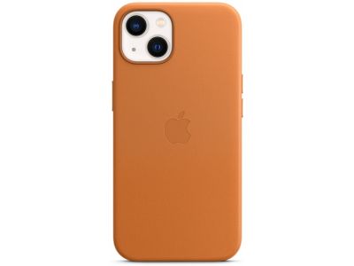 Apple Lederen Hoesje met MagSafe iPhone 13 - Lichtbruin