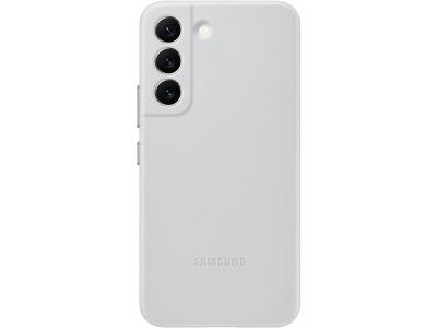 Samsung Lederen Cover Galaxy S22 5G - Grijs