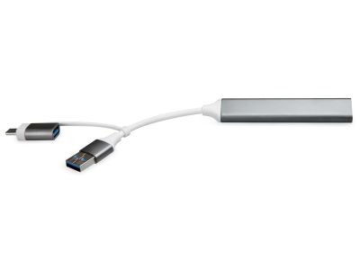 Xccess USB-C Multi-Hub to 4 USB Grey