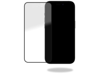 Striker Full Glue Ballistic Glas Screenprotector voor Apple iPhone 15 Pro - Zwart