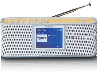 PDR-046GY Lenco Portable Eco DAB+ Bluetooth Radio Grey