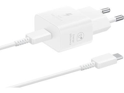 EP-T2510XWEGEU Samsung USB-C PD Wall Charger 25W + USB-C Cable White Bulk