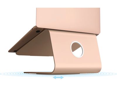 Rain Design mStand 360 Laptop Stand + Swivel Base Rose Gold actie pakket 5+1 gratis