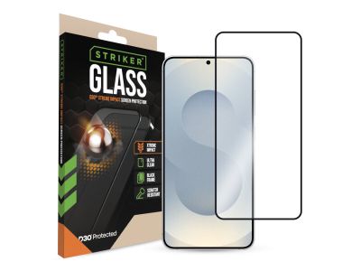 Striker D3O Xtreme Impact Glass Screen Protector - Black Frame - Samsung Galaxy S24+ 5G/S25+ 5G