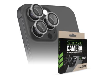 Striker Single Lens Glass Camera Protector - Transparent - Apple iPhone 15 Pro/15 Pro Max