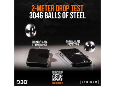 Striker D3O Xtreme Impact Privacy Glass Screen Protector - Black Frame - Samsung Galaxy S26 Ultra 5G