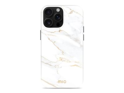 MIO White Marble Magsafe Compatible for iPhone 16 Pro