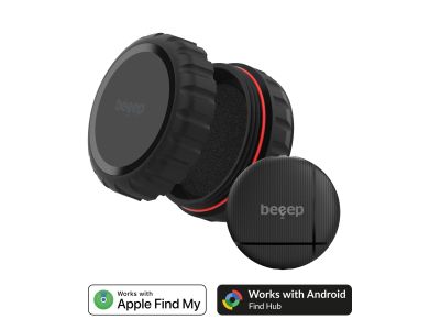 Beeep OneTag Apple Find My & Android Tracker - Waterproof Case - Black