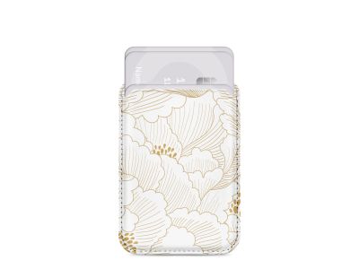 MIO Roses Magsafe Compatible White Card Holder