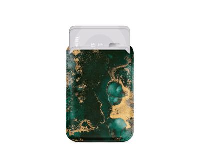 MIO Green Marble Magsafe Compatible Card Holder