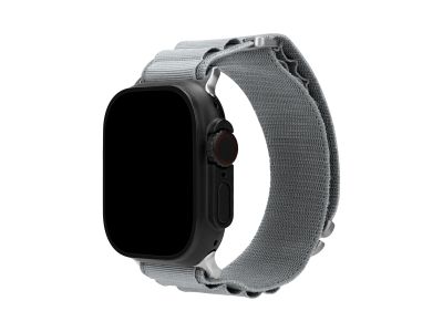 Mobilize Nylon Watch Band - Alpine - Titanium Connector - for Apple 38/40/41mm - Light Grey