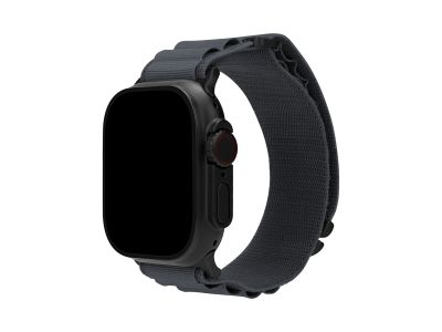 Mobilize Nylon Watch Band - Alpine - Black Connector - for Apple 42/44/45/49mm - Dark Grey
