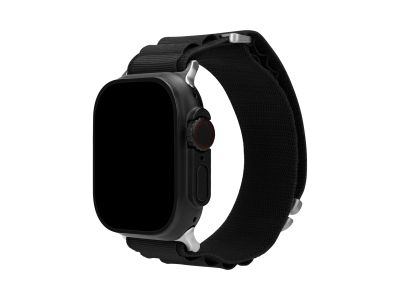 Mobilize Nylon Watch Band - Alpine - Titanium Connector - for Apple 42/44/45/49mm - Black